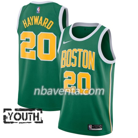 Camiseta Niños Boston Celtics Gordon Hayward 20 2018-19 Nike Verde Swingman